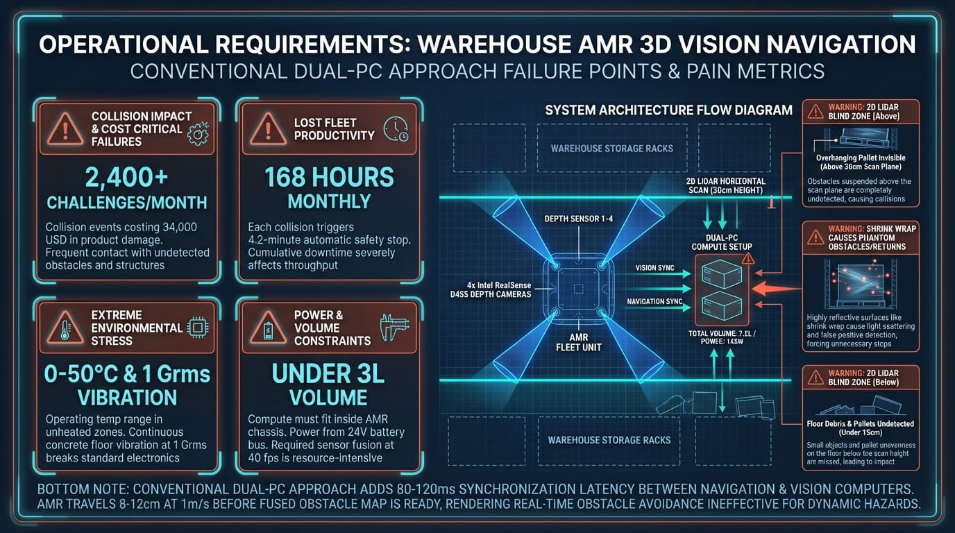 Warehouse AMR Navigation Sensor Requirements
