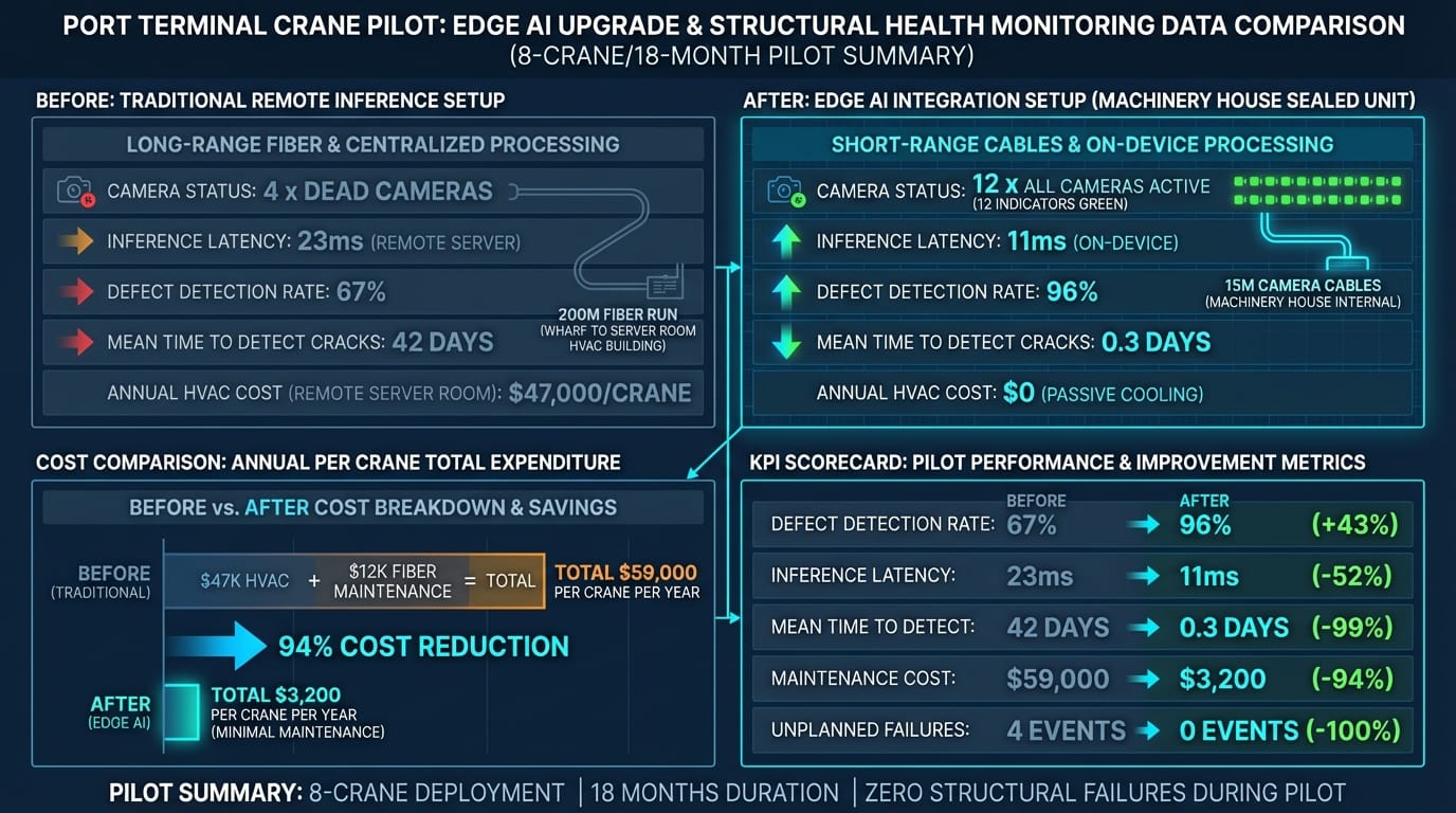 Before vs After: Container Crane Monitoring Infrastructure comparison