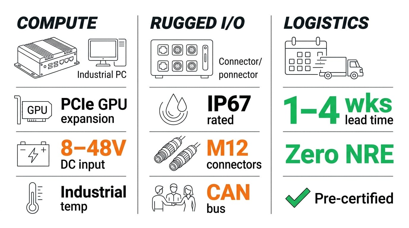 Custom vs off-the-shelf industrial PC decision matrix