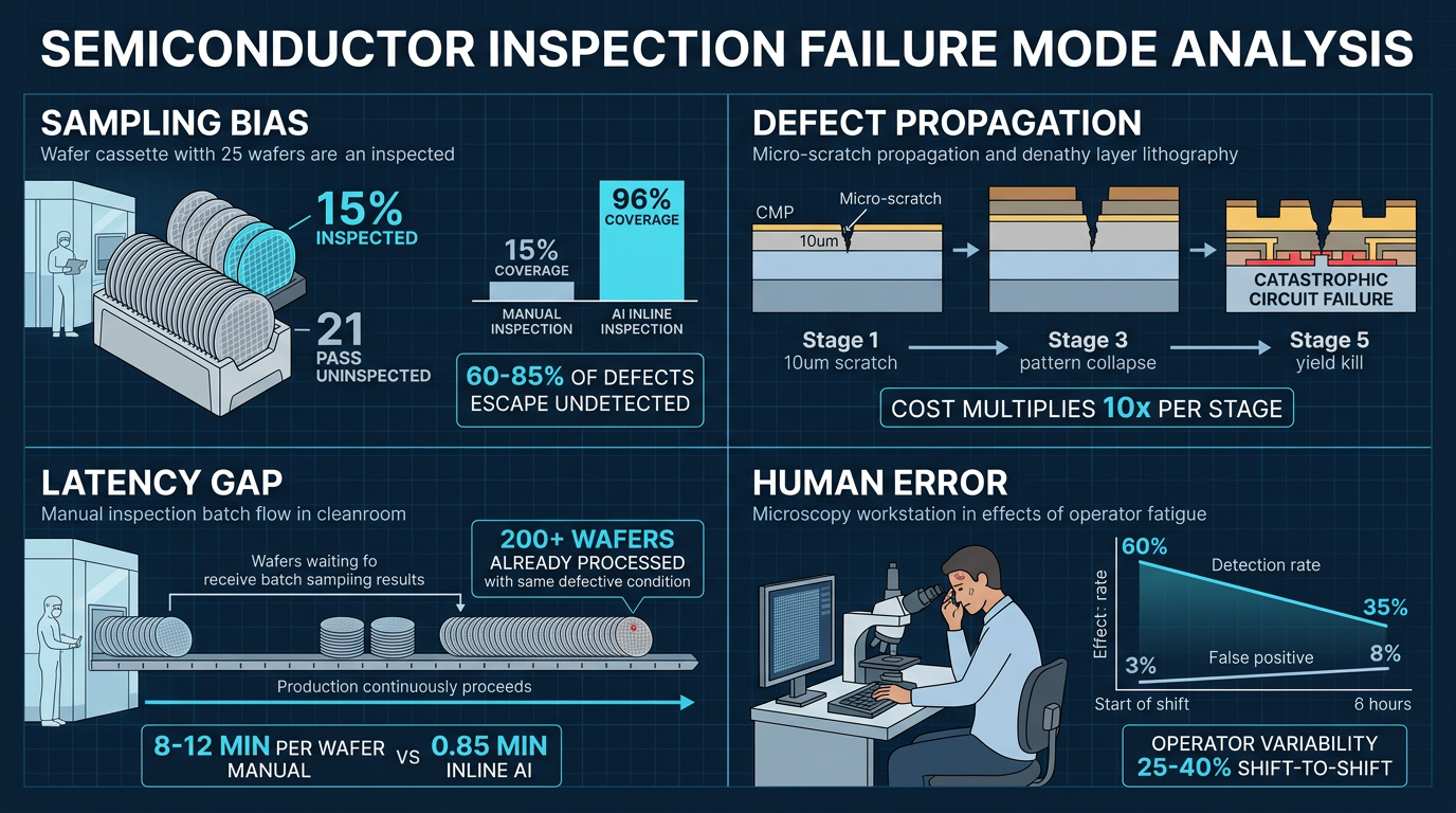 Failure Mode Analysis: Manual vs Automated Wafer Inspection