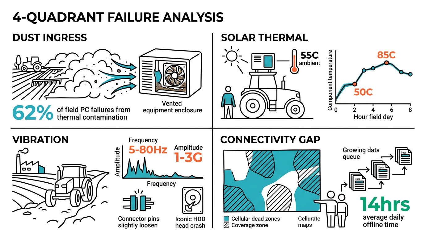 Field Computing Failure Modes
