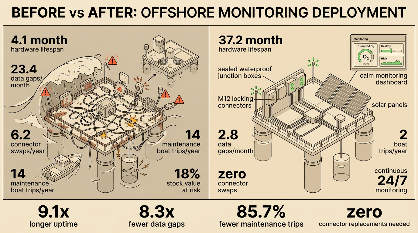 Before vs After: Offshore Monitoring Deployment Results