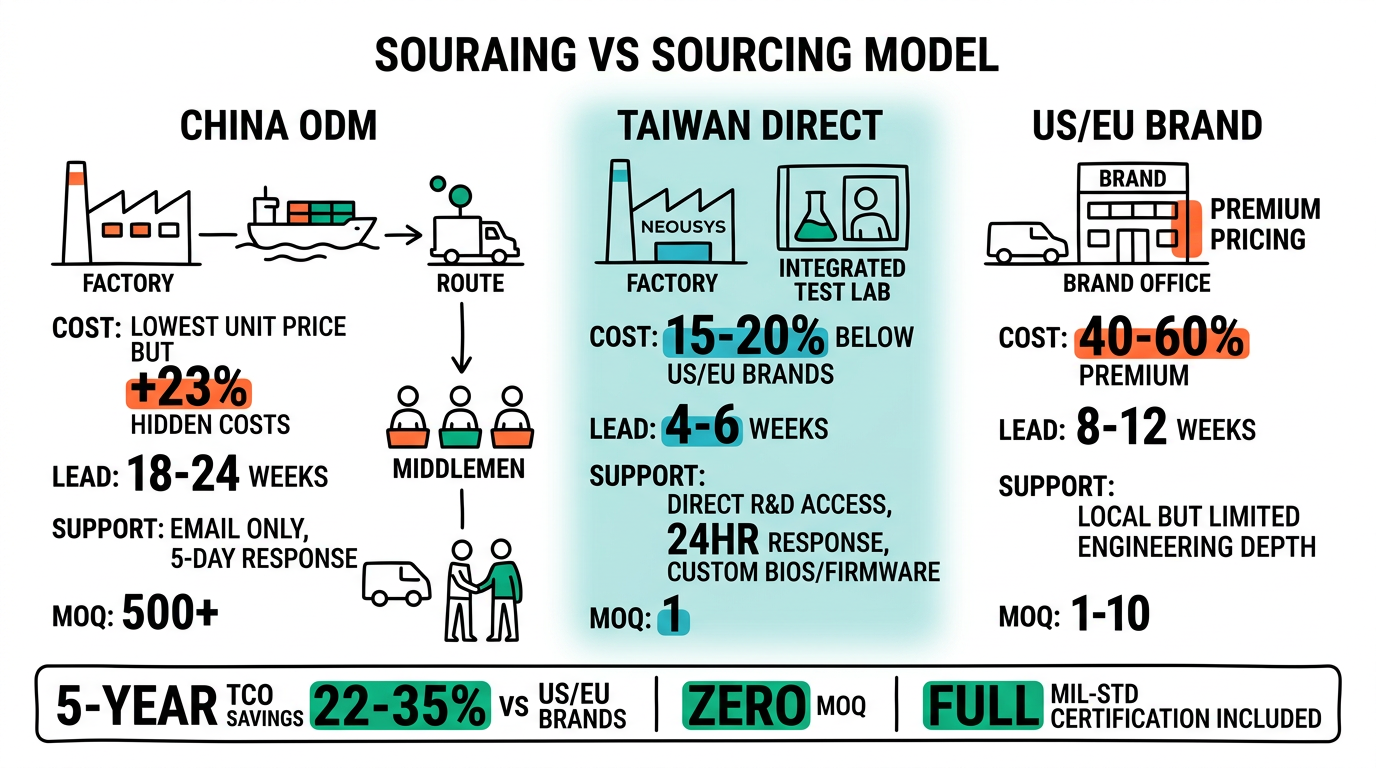 Sourcing Model Comparison: TCO Analysis