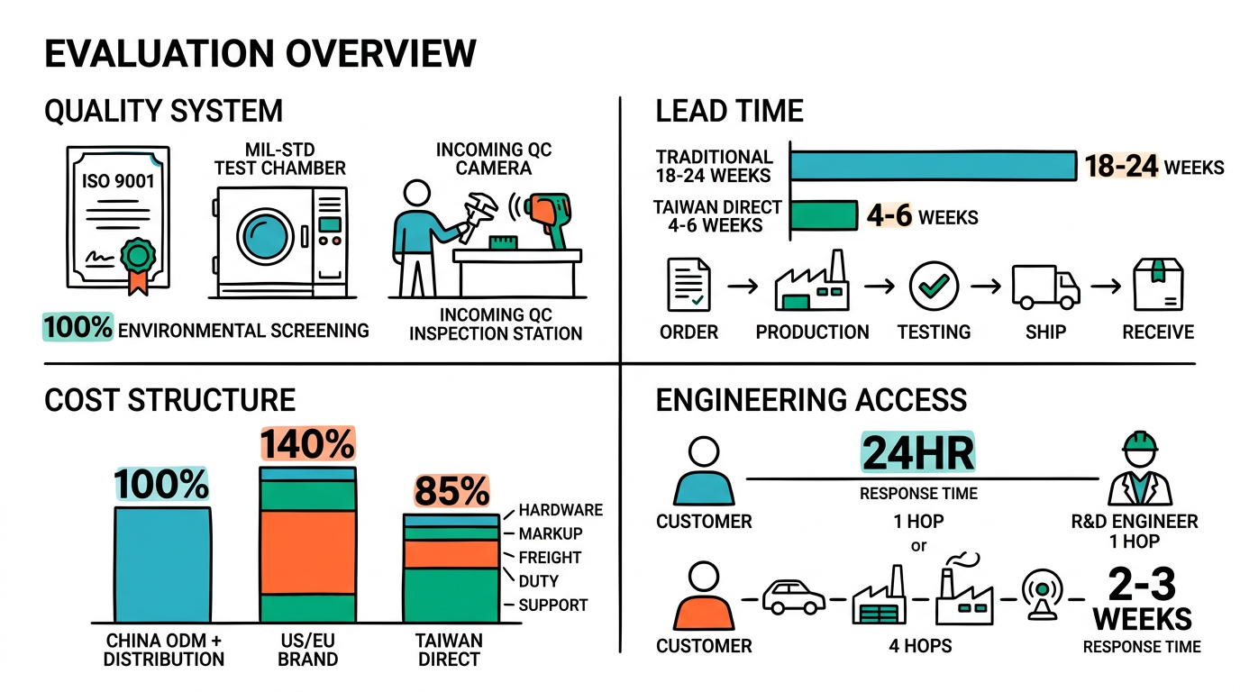 Taiwan Direct Sourcing: Evaluation Framework