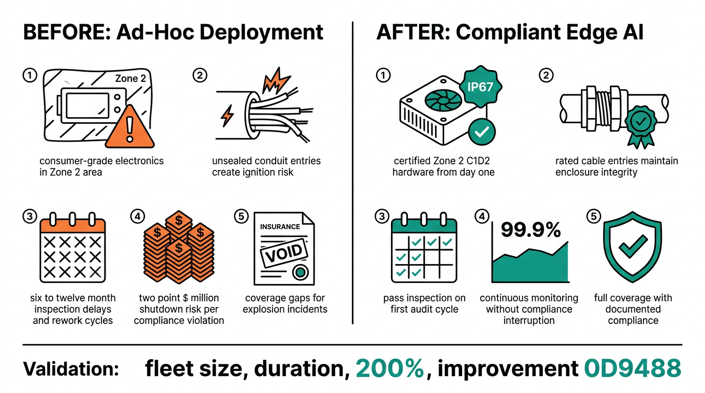 Before vs After: Hazardous Area Edge AI Deployment