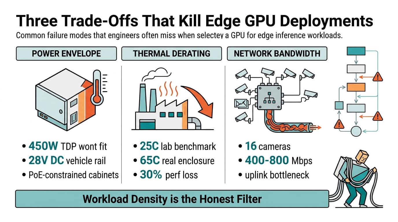 Three Trade-Offs That Kill Edge GPU Deployments