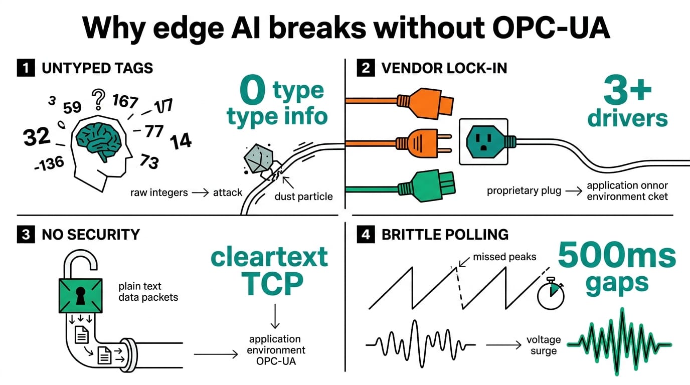 Four integration failure modes OPC-UA solves