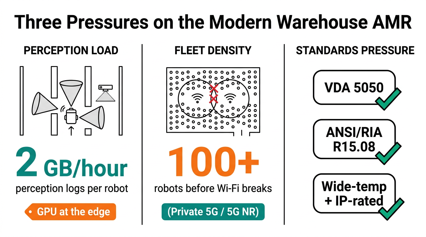 Three pressures on the modern warehouse AMR