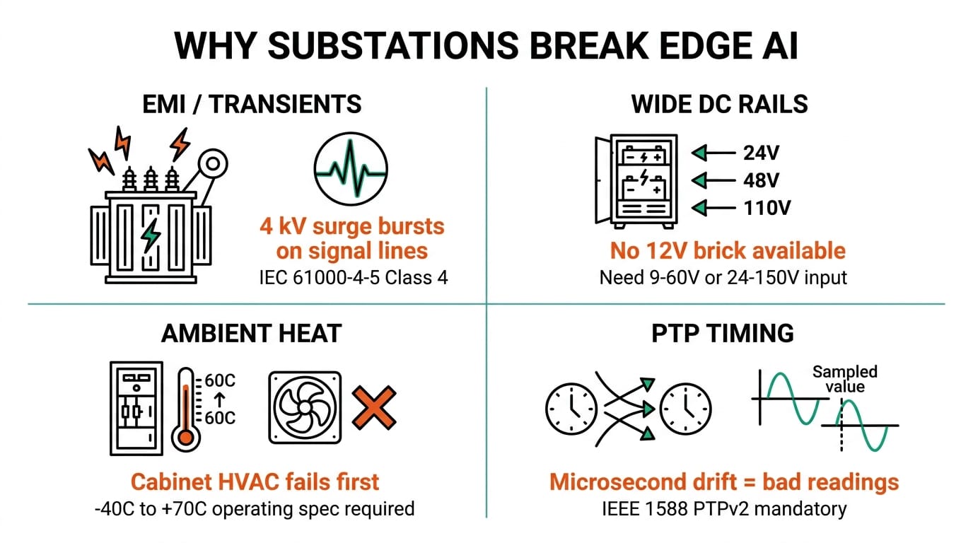 Why substations break edge AI hardware