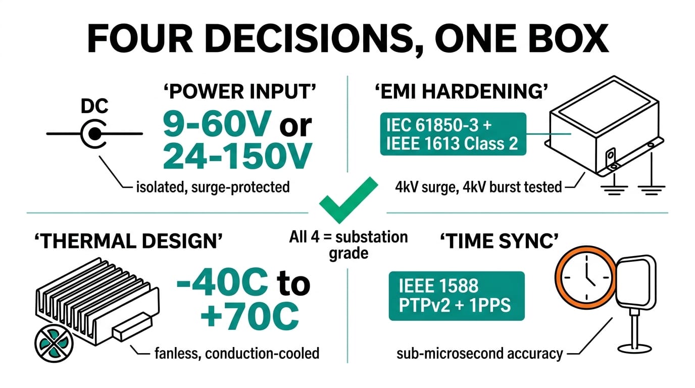 Four hardware decisions for substation-grade edge AI