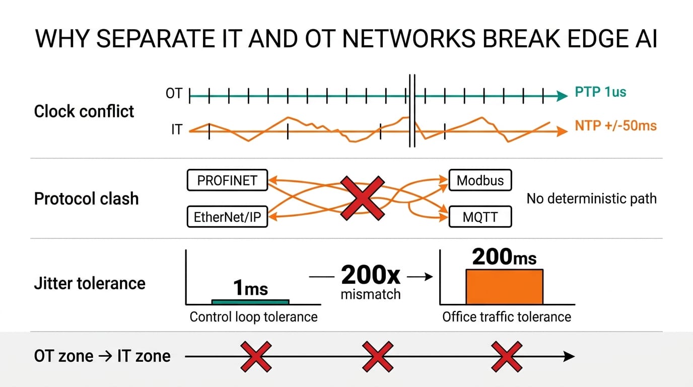 Why separate IT and OT networks break edge AI