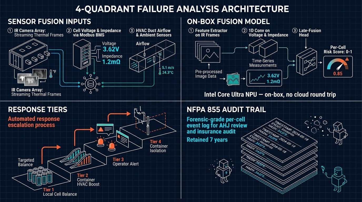 Nuvo-11000 edge AI cell-level fusion architecture for BESS