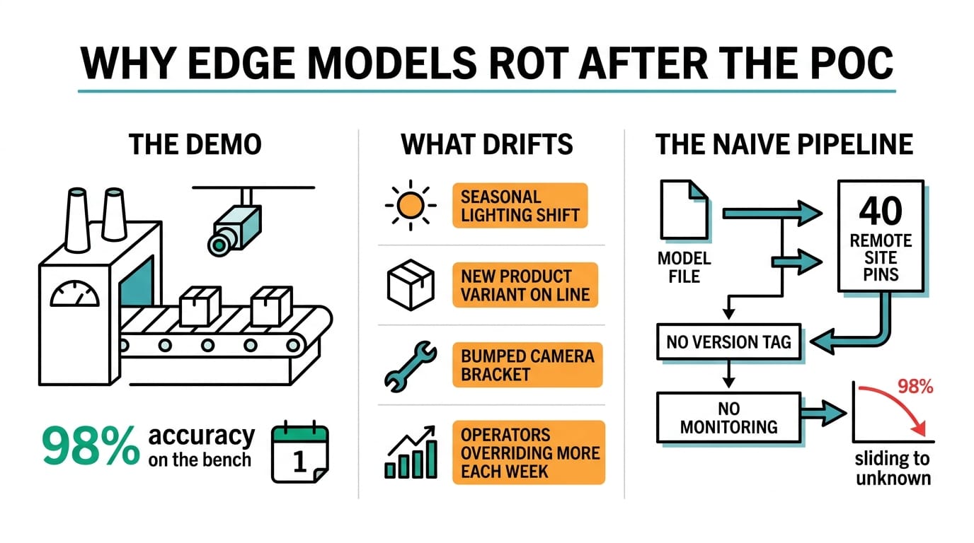 Why edge AI models drift and rot after the proof of concept