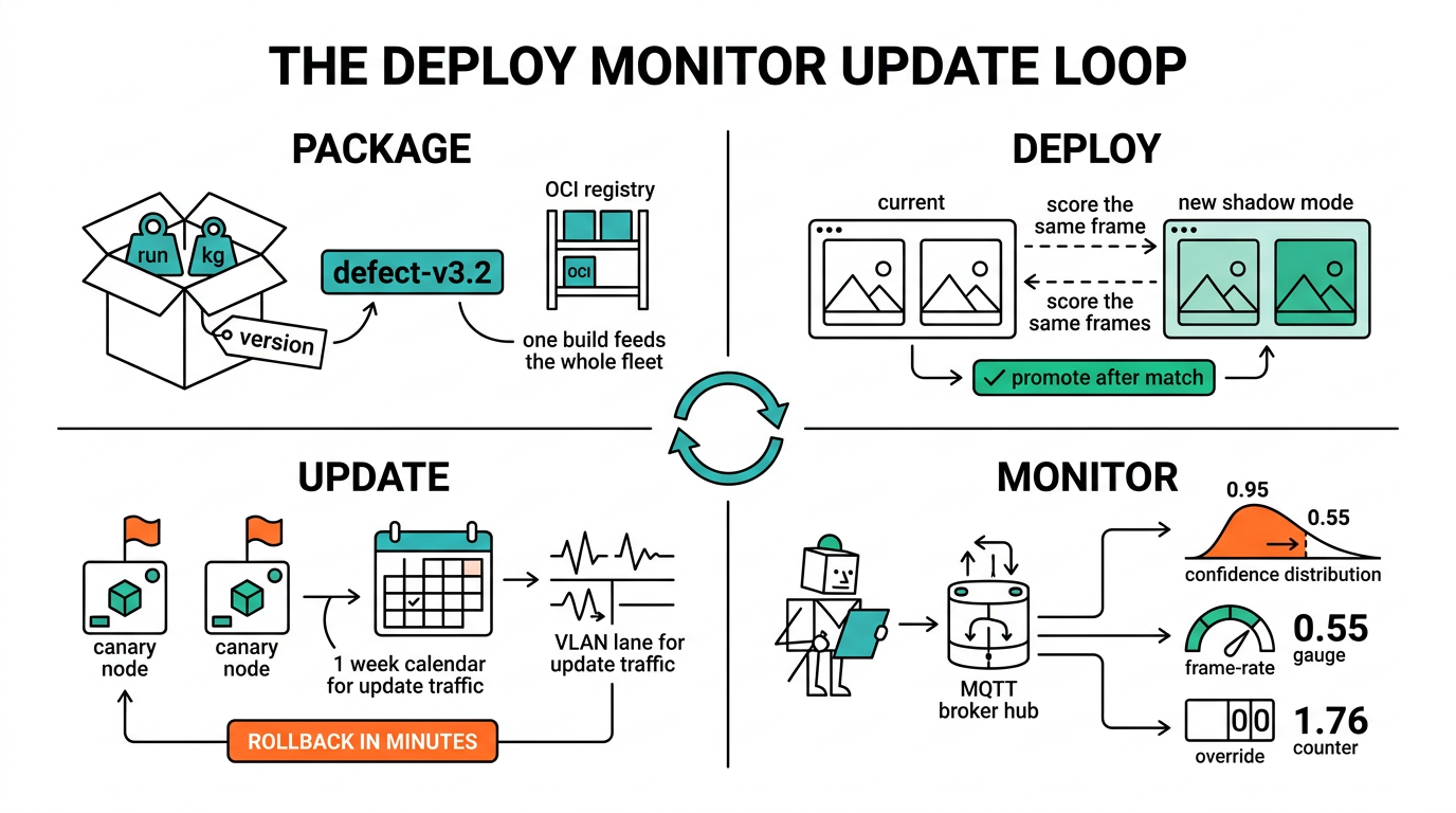 The deploy, monitor, update loop for edge AI inference models