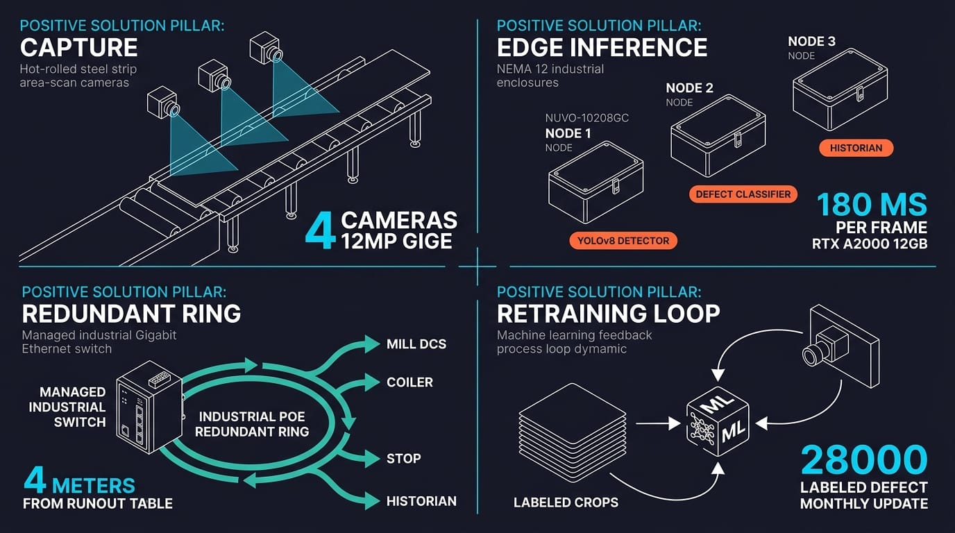 Edge AI multi-camera vision architecture on the runout table