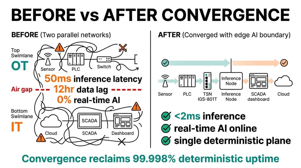 How to Design a Converged IT/OT Network for Edge AI Inference
